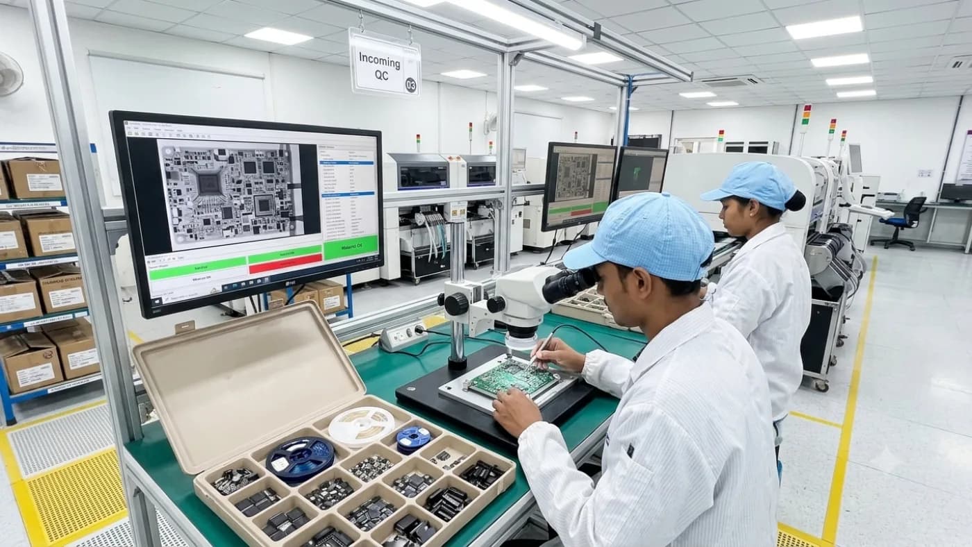 Quality inspection at an EMS company in India